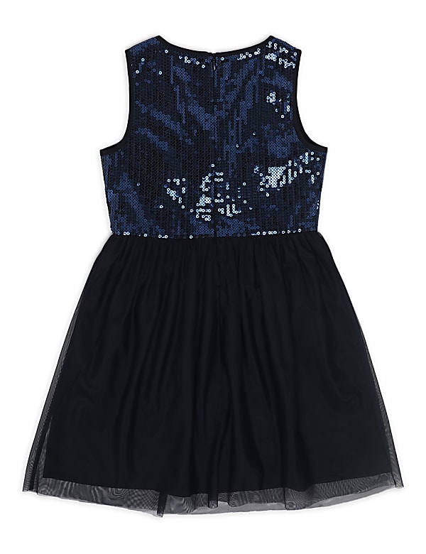 Sequined Round Neck Dress