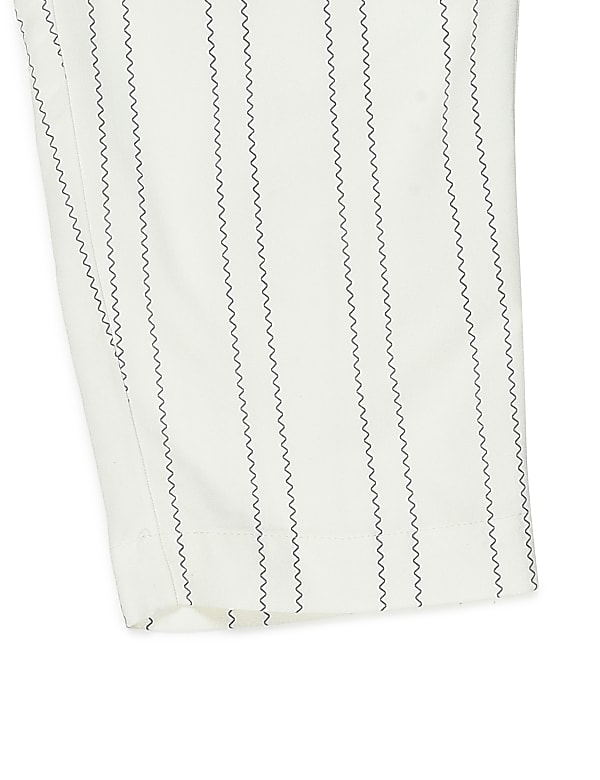 Pure Viscose Stripes Regular Fit Trouser