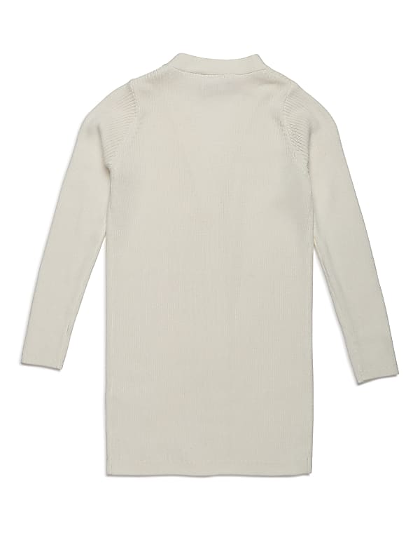 Pure Cotton Plain Shawl Neck Cardigan