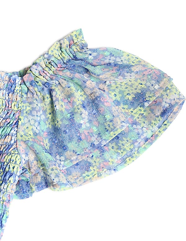 Printed Square Neck Dress