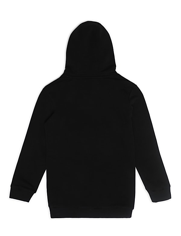 Cotton Mix Embroidered Hooded Dress