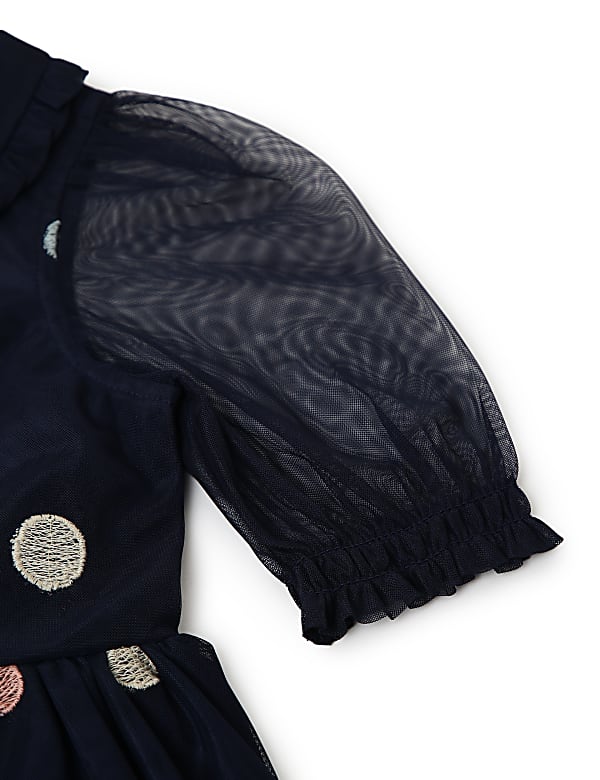 Embroidered Peter Pan Collar Dress