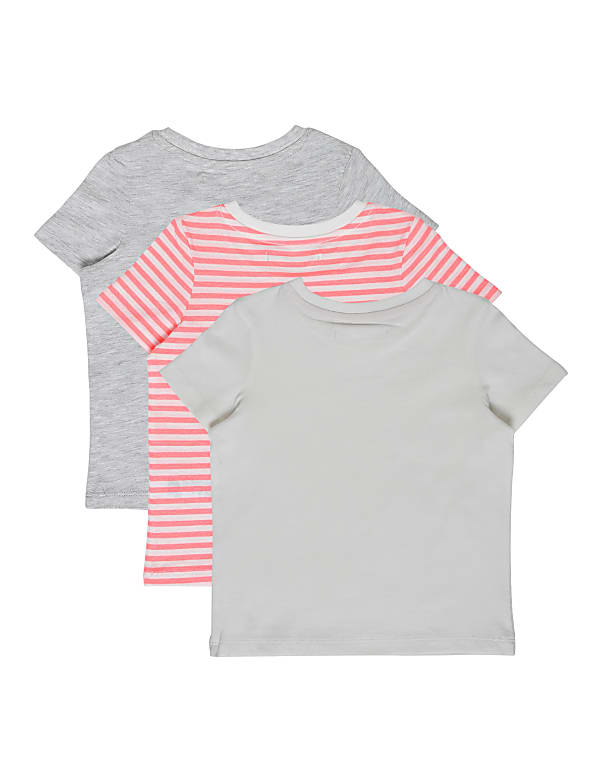 3 Pack Cotton Mix Round Neck T-Shirts
