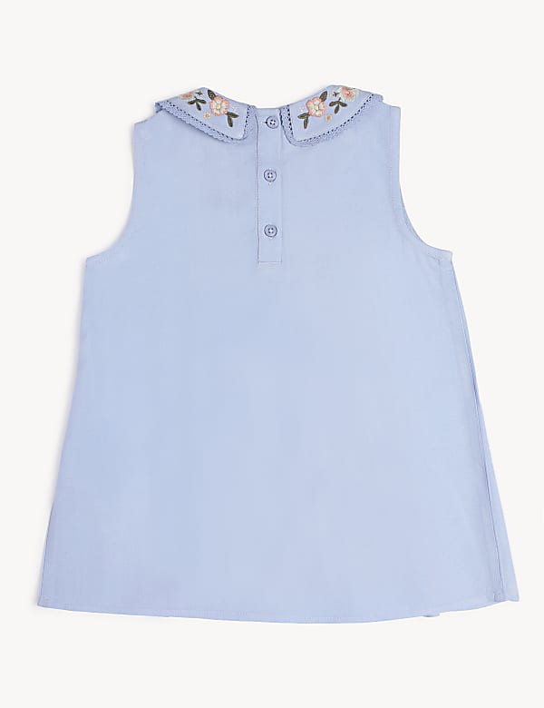 Floral Embroidered Round Neck Top