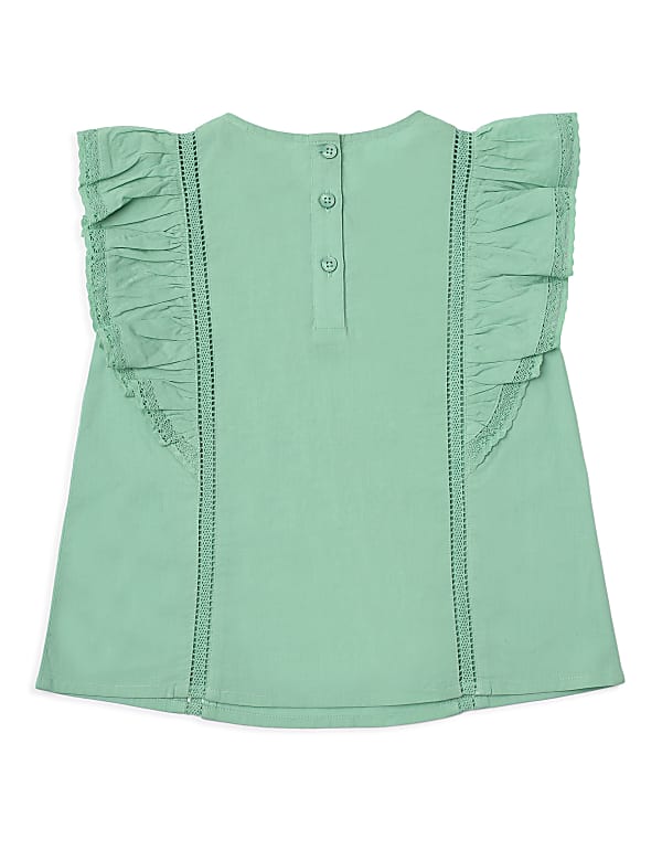 Pure Cotton Embroidered Round Neck Top