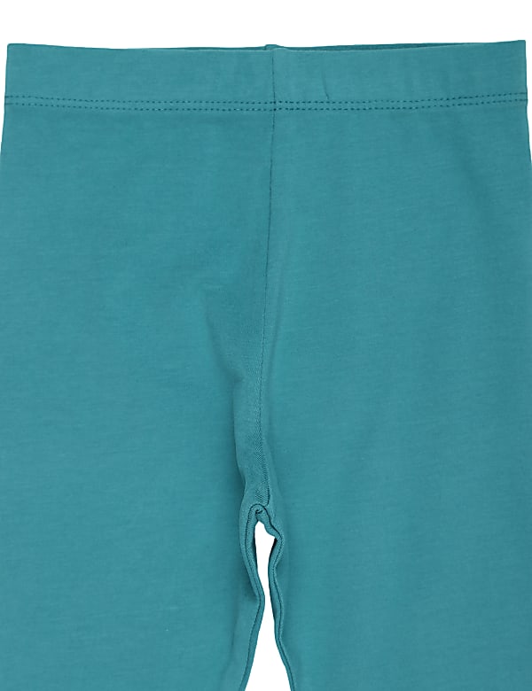Cotton With Stretch Plain Leggings