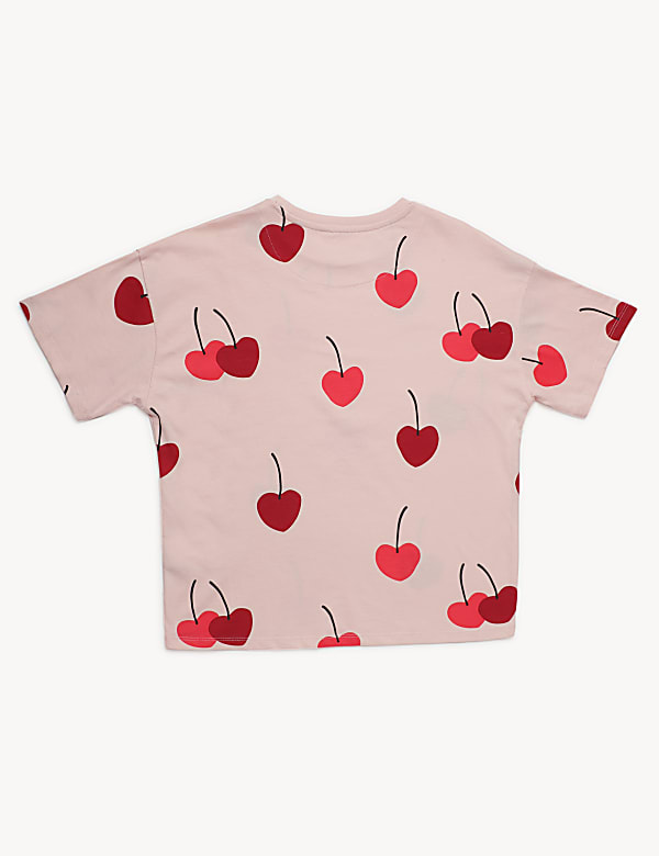 Pure Cotton Printed Round Neck Shorts Set