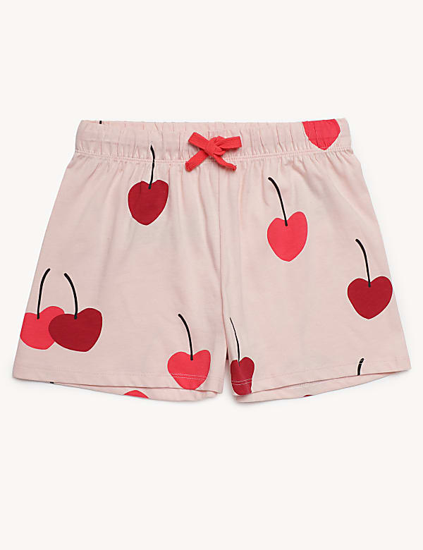 Pure Cotton Printed Round Neck Shorts Set