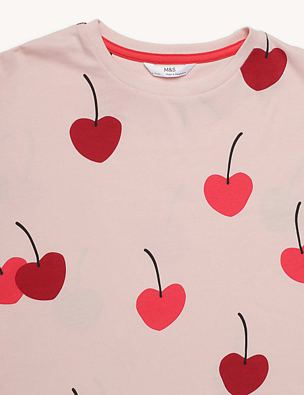 Pure Cotton Printed Round Neck Shorts Set
