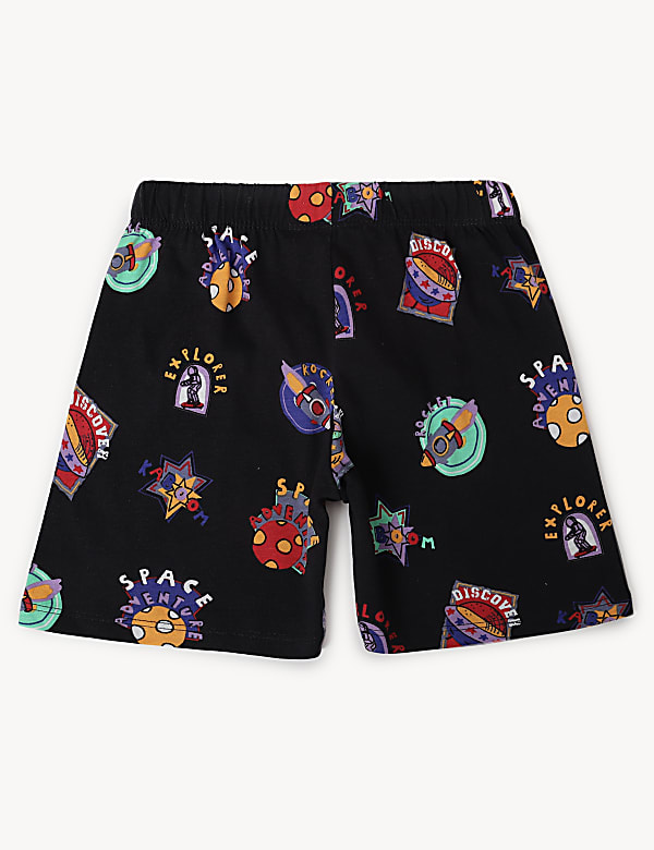 Pack of 2 Pure Cotton Printed Pajama Set