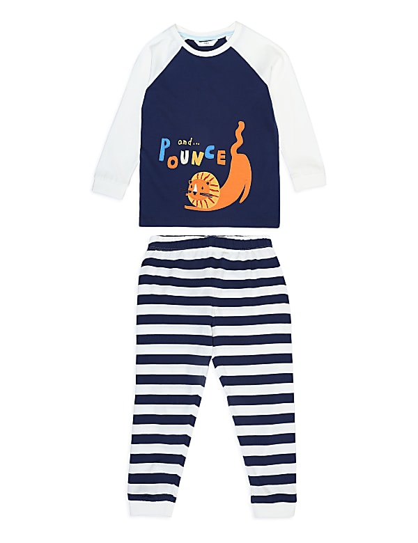 Pure Cotton Crew Neck Nightwear Set
