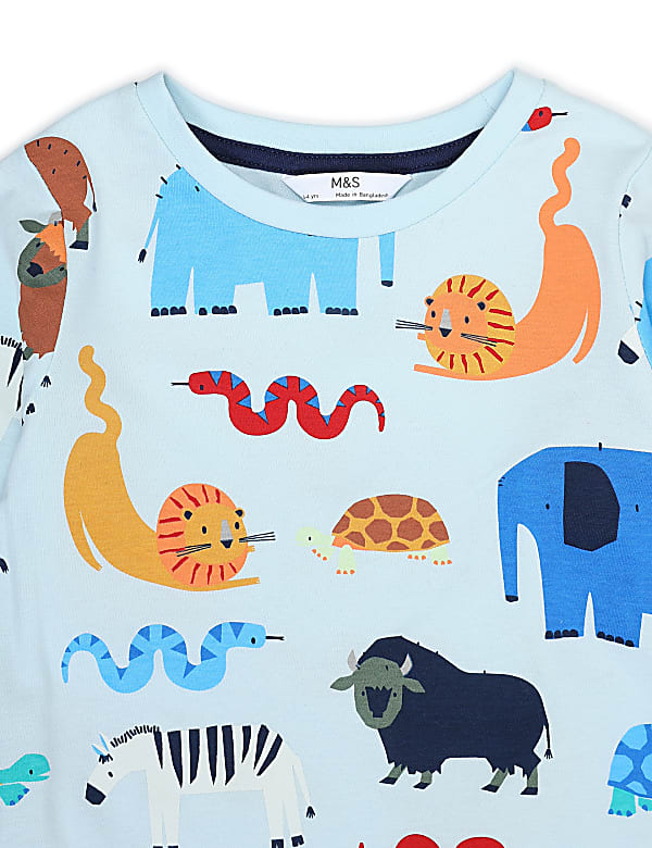 Pure Cotton Crew Neck Nightwear Set