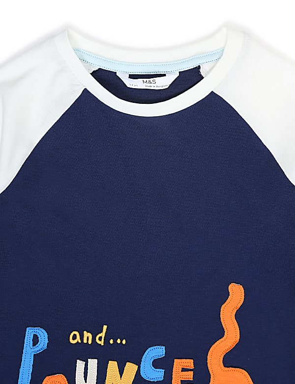 Pure Cotton Crew Neck Nightwear Set