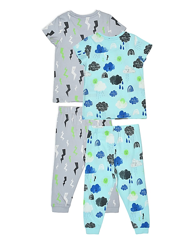 Pure Cotton Printed Round Neck Pyjama Set