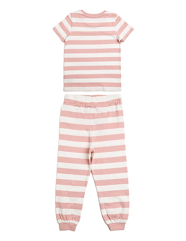 Pure Cotton Striped Crew Neck Pyjama Set