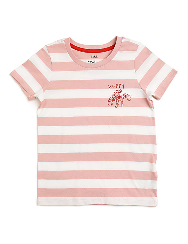 Pure Cotton Striped Crew Neck Pyjama Set