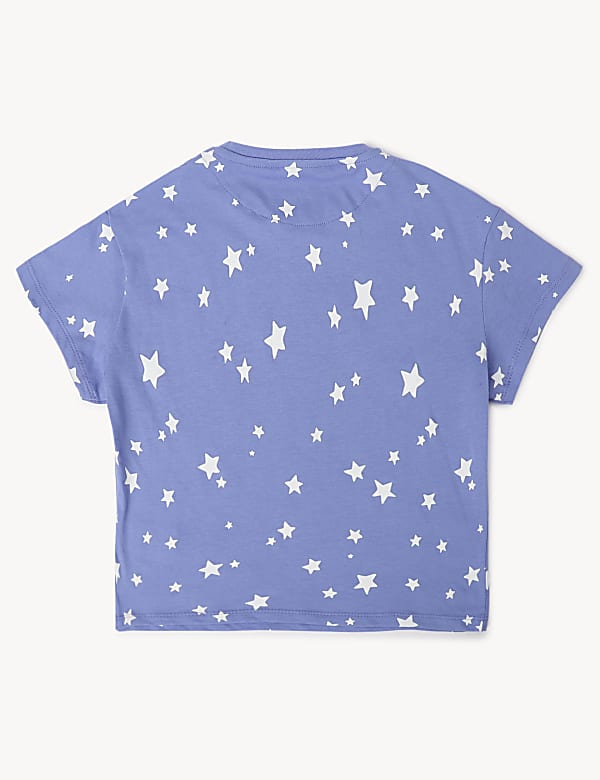 Pack of 2 Pure Cotton Printed Pajama Set