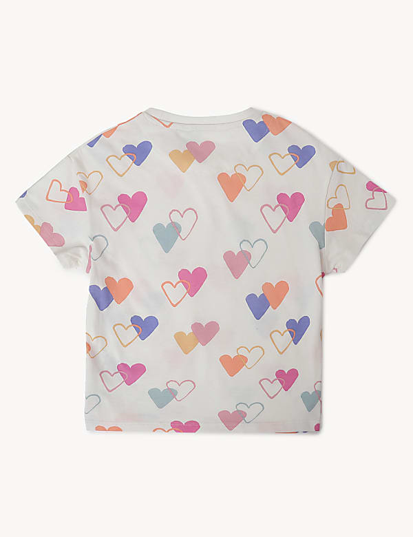 Pack of 2 Pure Cotton Printed Pajama Set