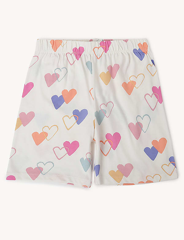Pack of 2 Pure Cotton Printed Pajama Set