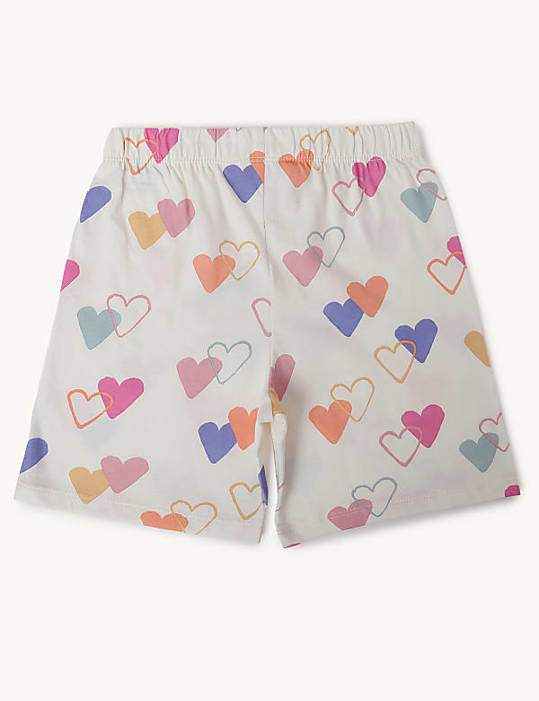Pack of 2 Pure Cotton Printed Pajama Set