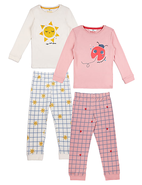 4 Pack Cotton Printed Pyjama Set