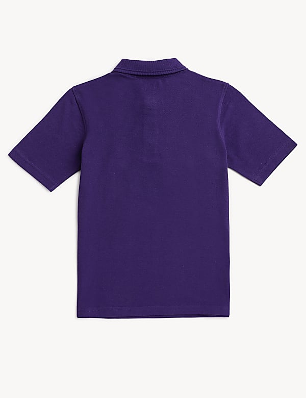 Pure Cotton Solid Polo T-Shirt