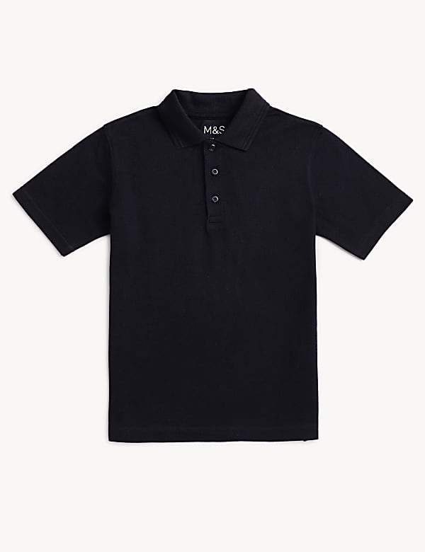 Pure Cotton Solid Polo T-Shirt