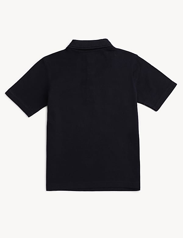 Pure Cotton Solid Polo T-Shirt