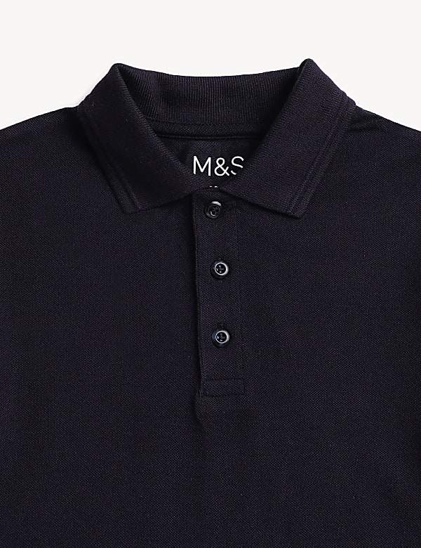 Pure Cotton Solid Polo T-Shirt