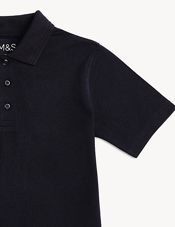 Pure Cotton Solid Polo T-Shirt