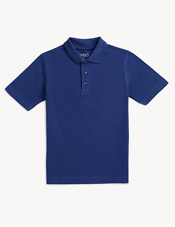 Pure Cotton Solid Polo T-Shirt
