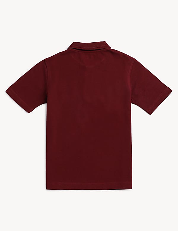 Pure Cotton Solid Polo T-Shirt