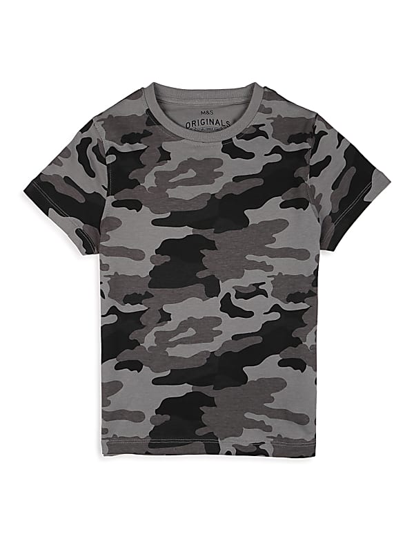 Pack of 5 Pure Cotton Crew Neck T-shirt