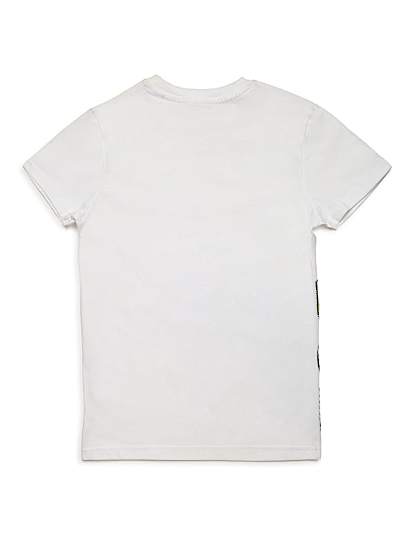 Pure Cotton Printed Round Neck T-Shirt