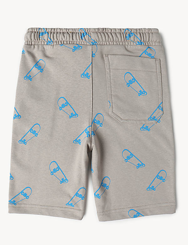 Cotton Mix Regular Fit Printed Shorts