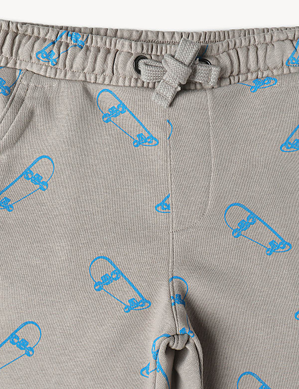 Cotton Mix Regular Fit Printed Shorts