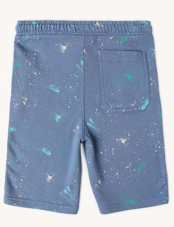 Cotton Mix Regular Fit Printed Shorts