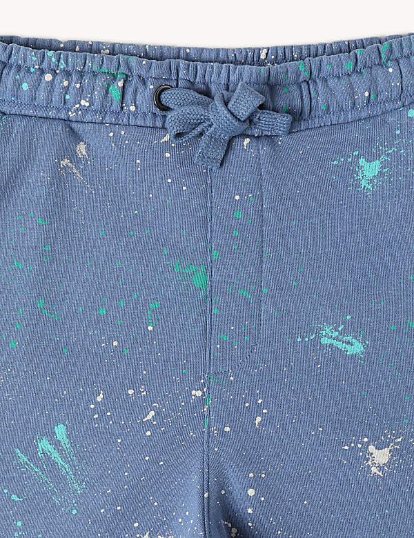 Cotton Mix Regular Fit Printed Shorts