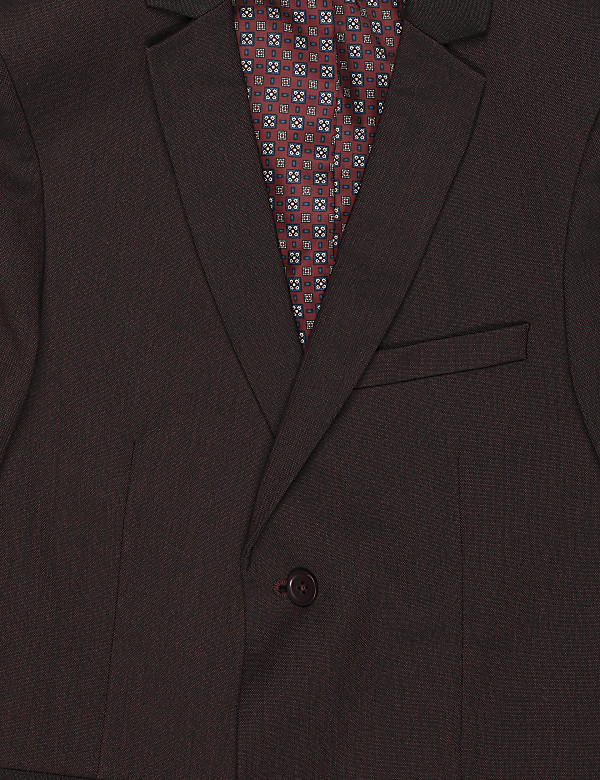 Plain Lapel Collar Blazer