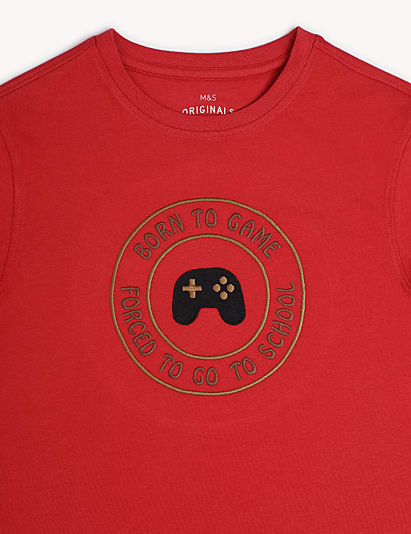 Pure Cotton Printed Round Neck T-Shirt