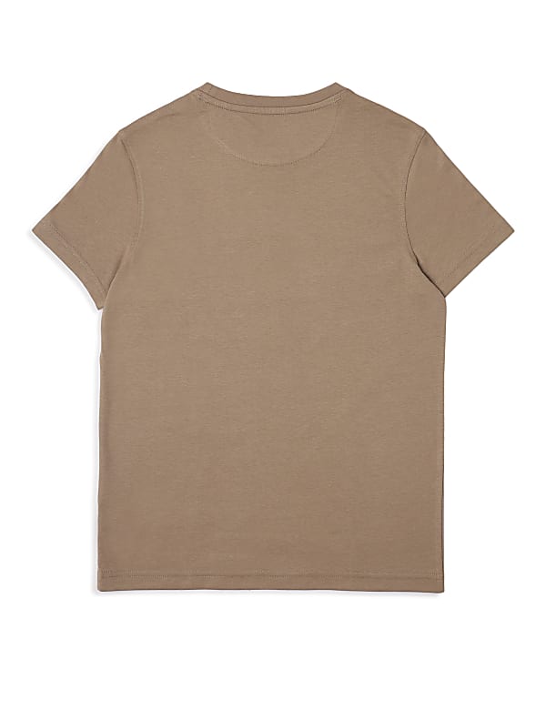Pure Cotton Printed Round Neck T-Shirt