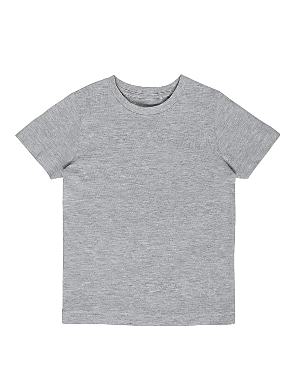 Cotton Mix Plain T-Shirt