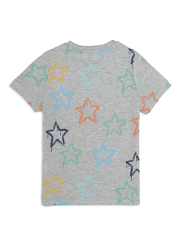 Cotton Mix Printed Crew Neck T-shirt