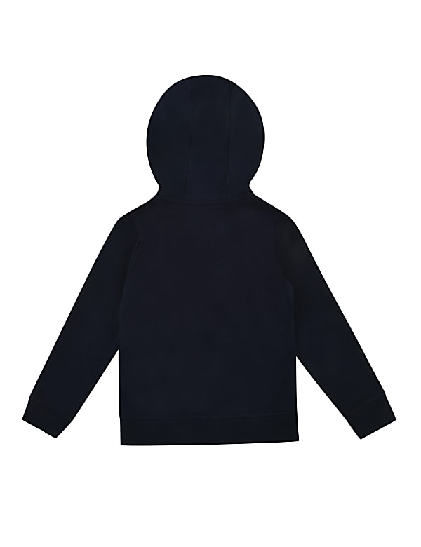 Cotton Mix Plain Hooded Neck Sweatshirt