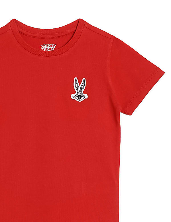Pure Cotton Applique Crew Neck T-shirt