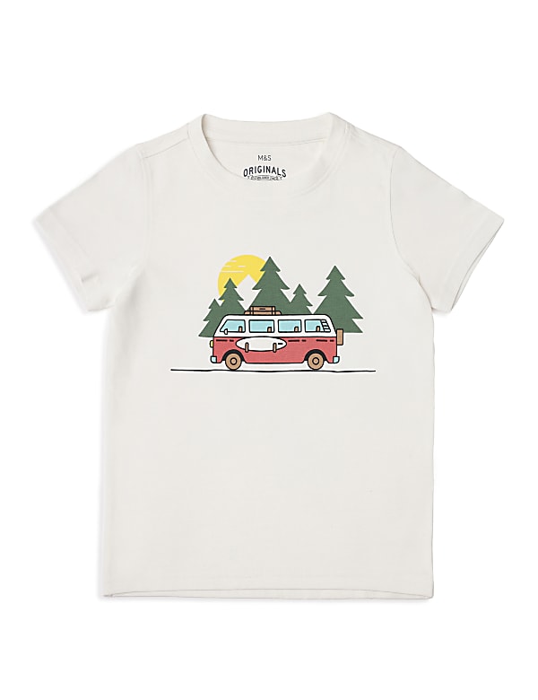 Pure Cotton Printed Round Neck T-Shirt