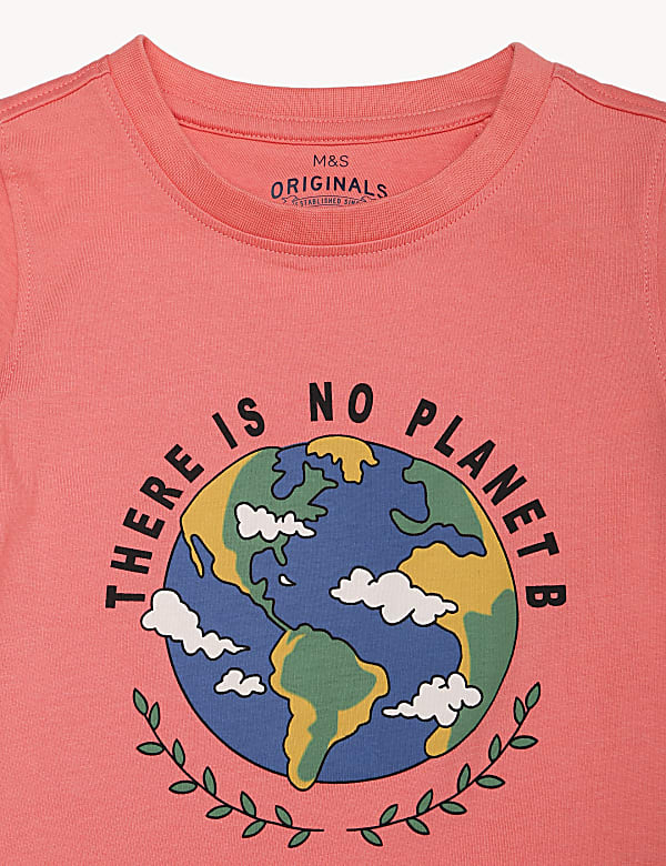 Pure Cotton Printed Round Neck T-Shirt