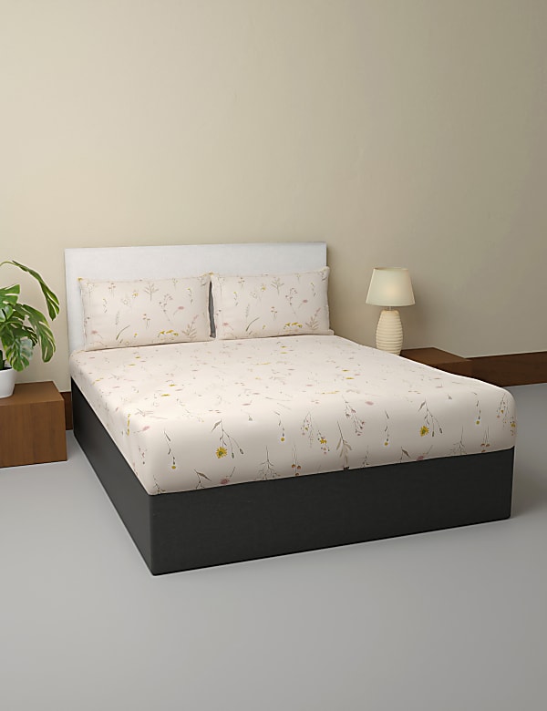 Pure Cotton Floral Bedsheet Set
