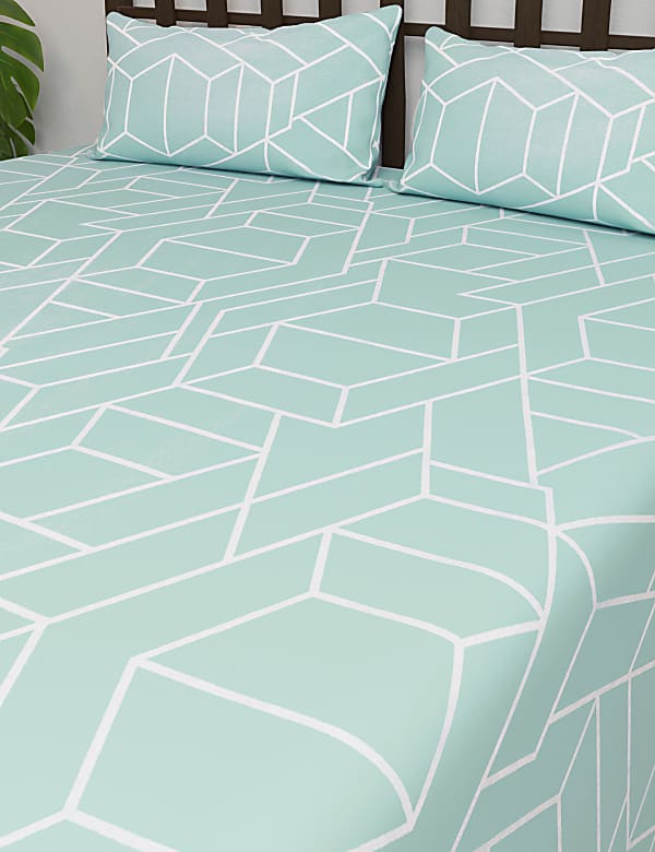Cotton Mix Printed King Size Bedsheet Set