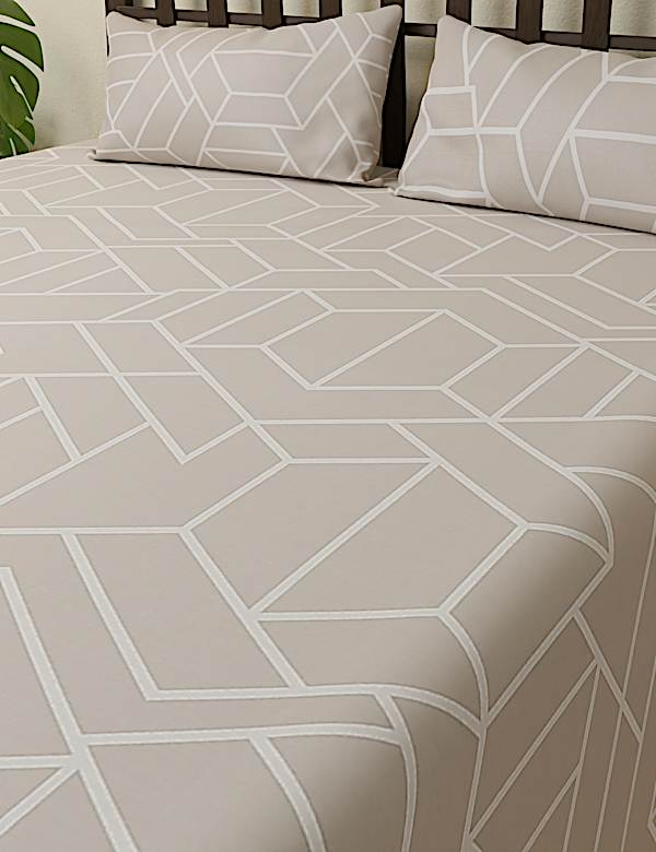 Cotton Mix Printed King Size Bedsheet Set